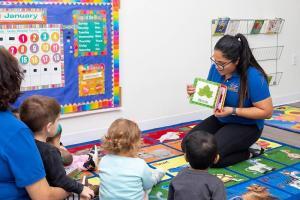 Reading to the children