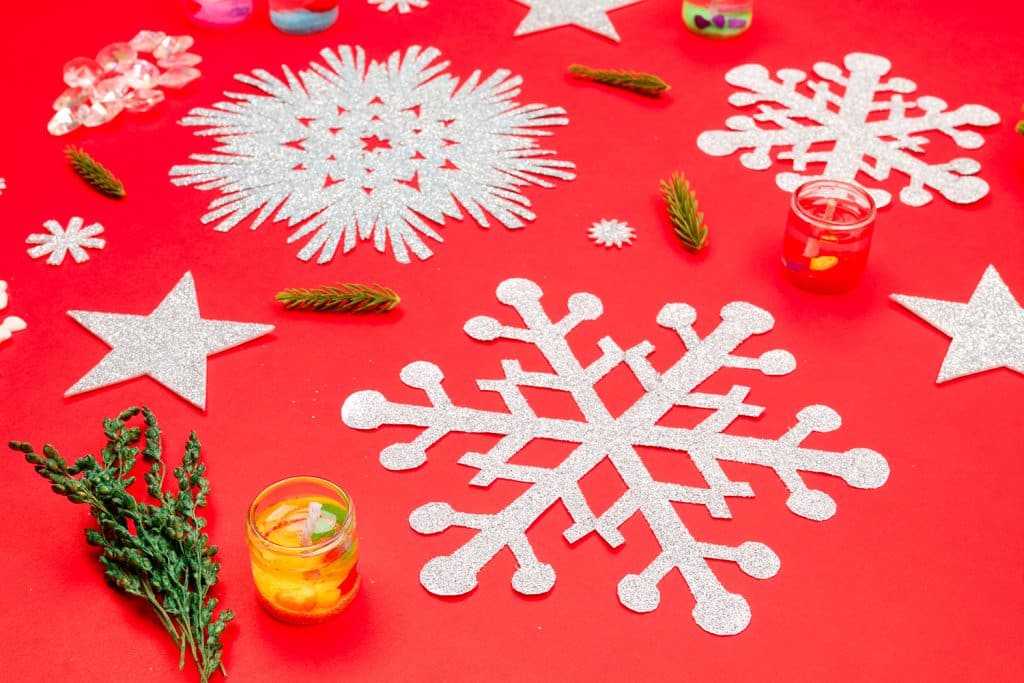 Sparkly Snowflake Ornament Craft