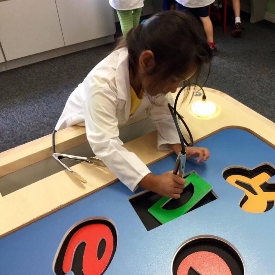 Preschoolers make play time scientific in new STEM LAB