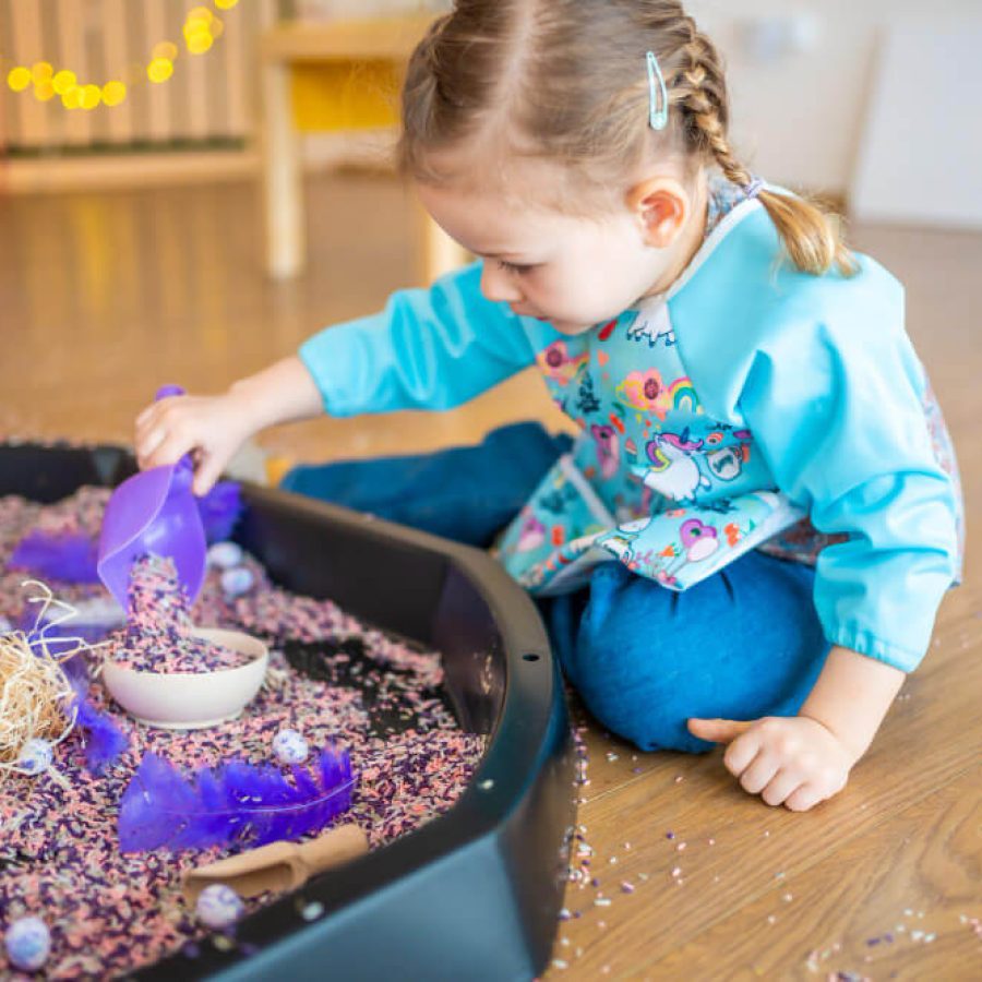 rice sensory bin ideas